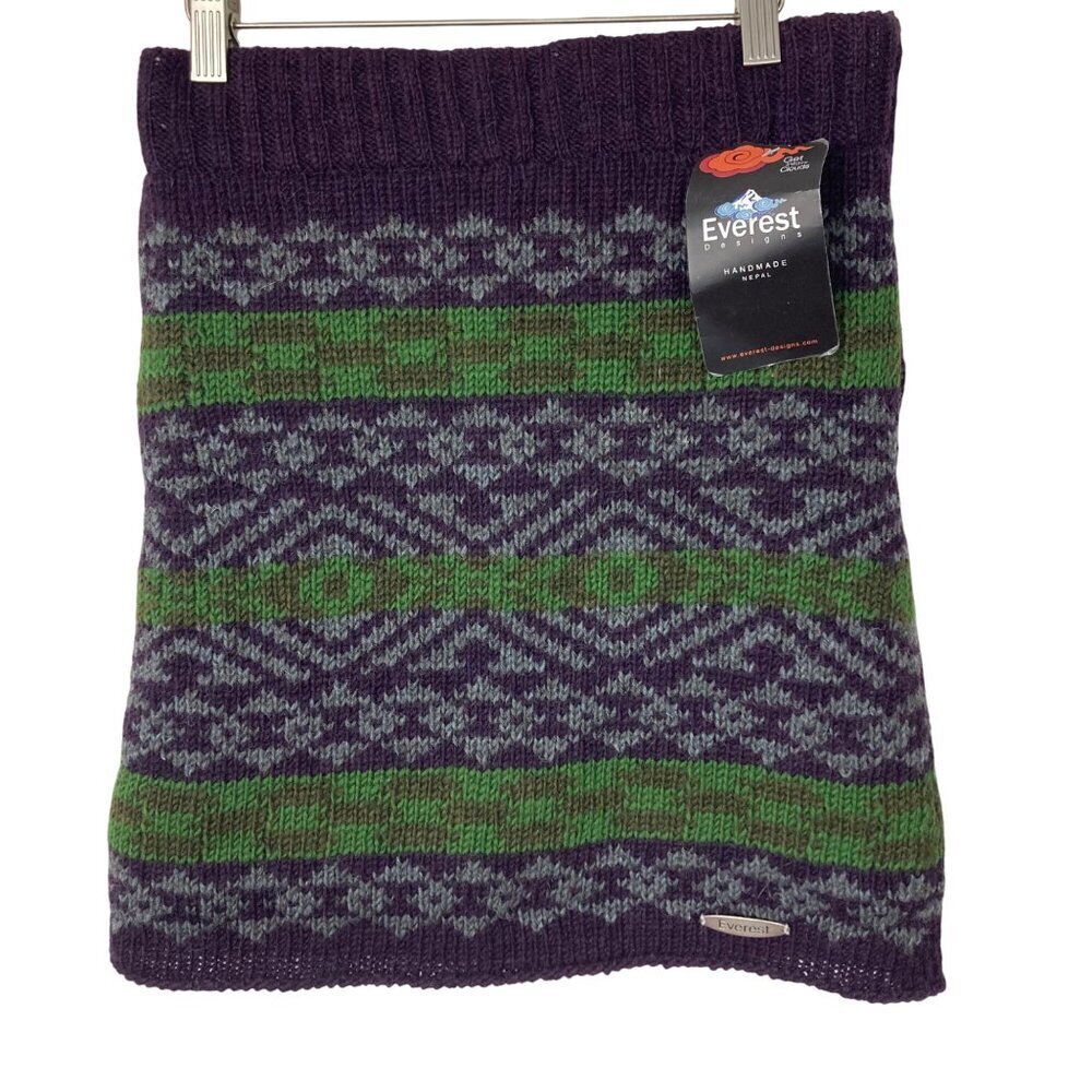 Everest Designs Kate Nash Hand Knitted Skirt Small Wool Blend Nordic Design NWT